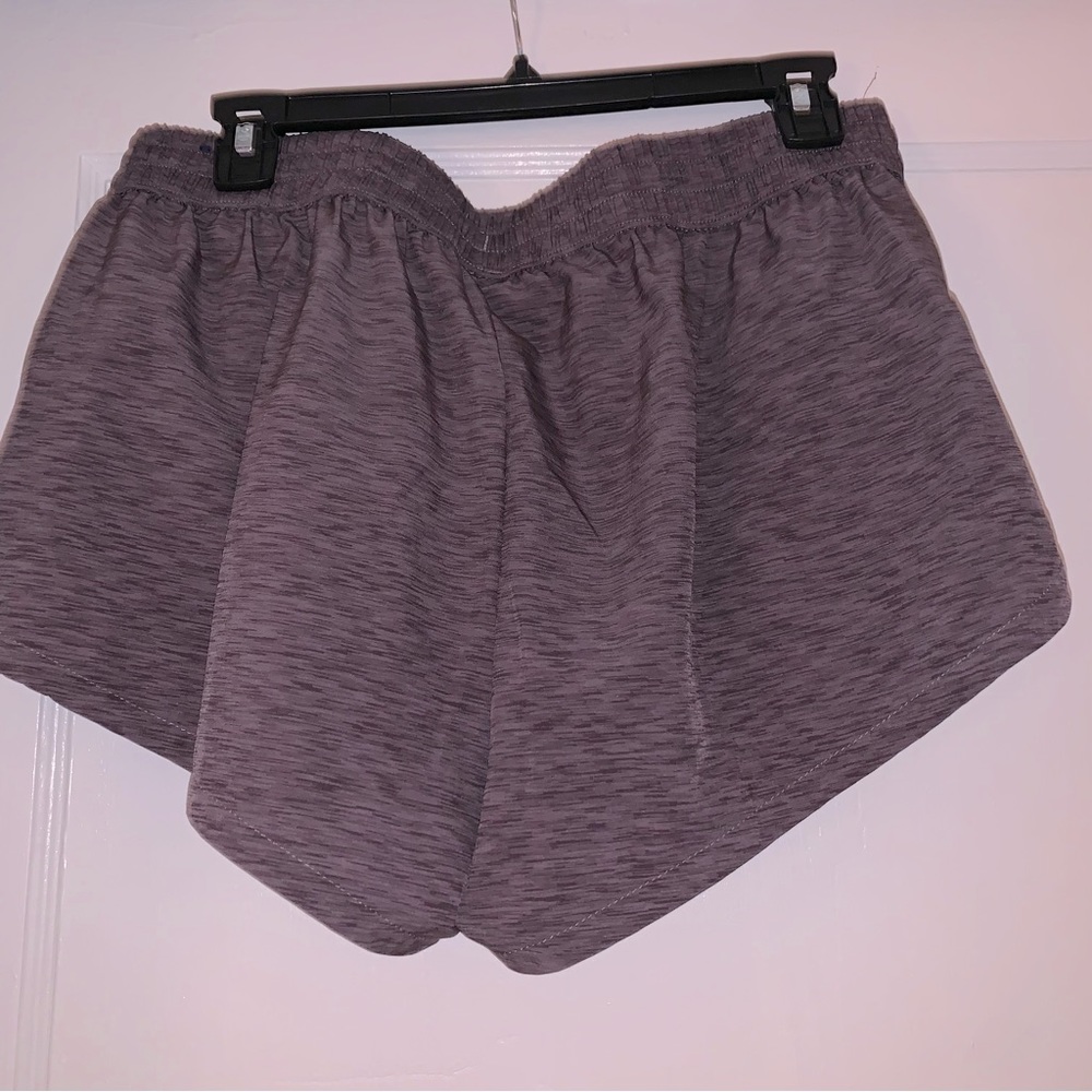 Womens DSG athletic shorts heathers burgundy color size med